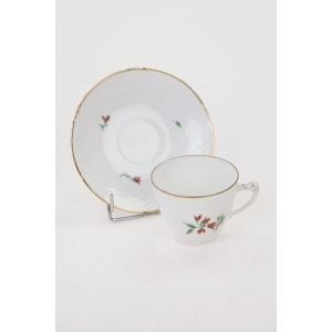 63238 BING &amp; GRONDAHL MOKKA ZE SPODKIEM RĘCZNIE MALOWANE KWIATUSZKI II (4).jpg