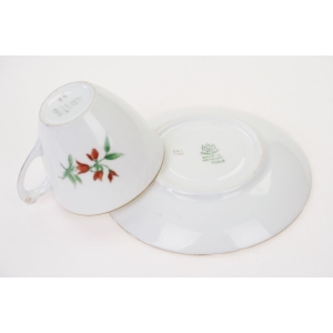 63238 BING &amp; GRONDAHL MOKKA ZE SPODKIEM RĘCZNIE MALOWANE KWIATUSZKI II (5).jpg