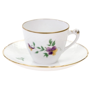 63240 BING &amp; GRONDAHL MOKKA ZE SPODKIEM RĘCZNIE MALOWANE KWIATUSZKI IV (1).jpg