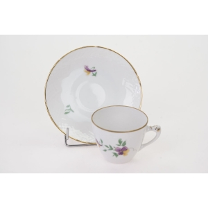 63240 BING &amp; GRONDAHL MOKKA ZE SPODKIEM RĘCZNIE MALOWANE KWIATUSZKI IV (4).jpg