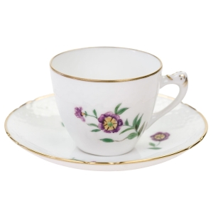 63241 BING &amp; GRONDAHL MOKKA ZE SPODKIEM RĘCZNIE MALOWANE KWIATUSZKI V (1).jpg