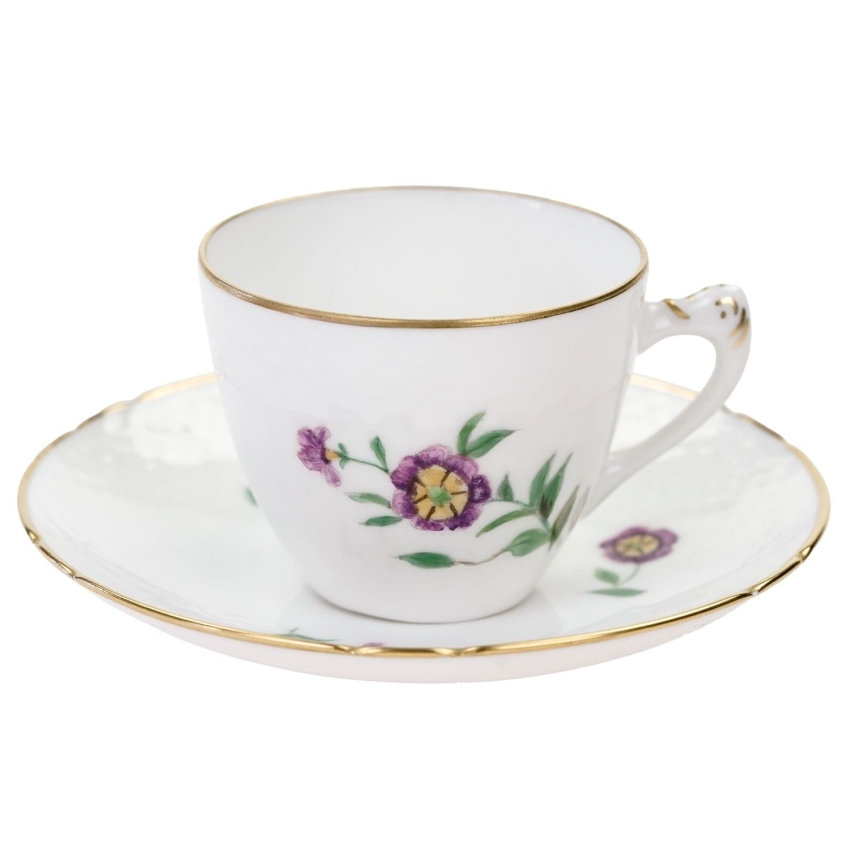 63241 BING &amp; GRONDAHL MOKKA ZE SPODKIEM RĘCZNIE MALOWANE KWIATUSZKI V (1).jpg