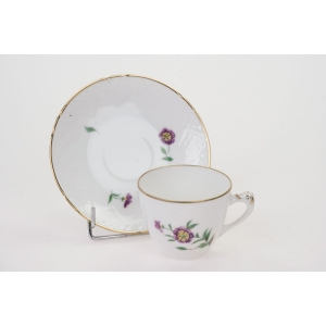 63241 BING &amp; GRONDAHL MOKKA ZE SPODKIEM RĘCZNIE MALOWANE KWIATUSZKI V (4).jpg