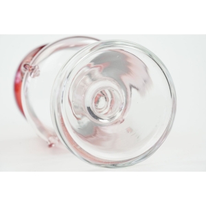 63460 TARNOWIEC J. SŁUCZAN-ORKUSZ RUBINOWY KIELICH WAZON NA STOPIE Z NAKŁADKAMI (5).jpg