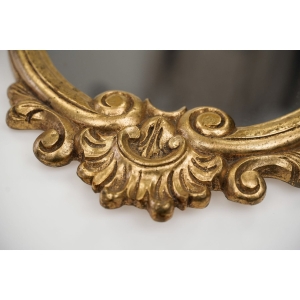 63533 PIĘKNE STYLIZOWANE LUSTRO W ZŁOTEJ RAMIE BARDZO ZDOBNE (2).jpg