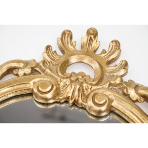 63533 PIĘKNE STYLIZOWANE LUSTRO W ZŁOTEJ RAMIE BARDZO ZDOBNE (3).jpg