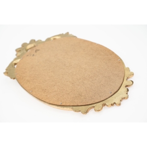 63533 PIĘKNE STYLIZOWANE LUSTRO W ZŁOTEJ RAMIE BARDZO ZDOBNE (5).jpg