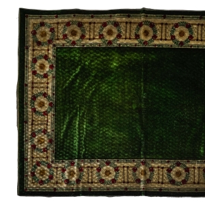 63560 SECESJA OBRUS KILIM GOBELIN WIEŃCE RÓŻ SYGNOWANY SACHS 188 X 145 CM (1).jpg