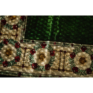 63560 SECESJA OBRUS KILIM GOBELIN WIEŃCE RÓŻ SYGNOWANY SACHS 188 X 145 CM (2).jpg