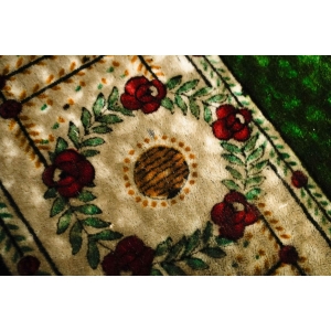 63560 SECESJA OBRUS KILIM GOBELIN WIEŃCE RÓŻ SYGNOWANY SACHS 188 X 145 CM (4).jpg