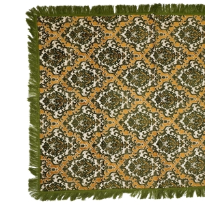 ŻAKARD CUDOWNY DUŻY OBRUS Z FRĘDZLAMI 170 X 135 CM