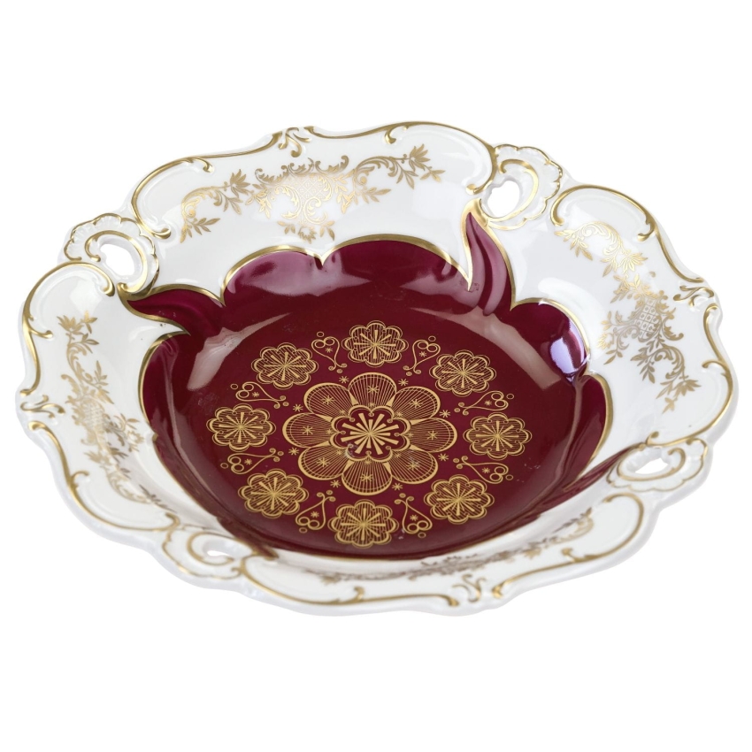 63631 WEIMAR ILSE CUDOWNA PATERA RĘCZNIE MALOWANA I BOGATO ZŁOCONA (1).jpg