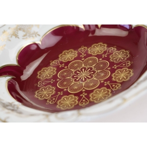 63631 WEIMAR ILSE CUDOWNA PATERA RĘCZNIE MALOWANA I BOGATO ZŁOCONA (3).jpg