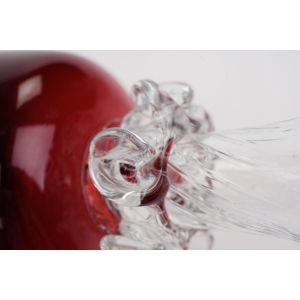 63635 TARNOWIEC J. SŁUCZAN-ORKUSZ RUBINOWY KIELICH WAZON NA STOPIE Z NAKŁADKAMI (3).jpg