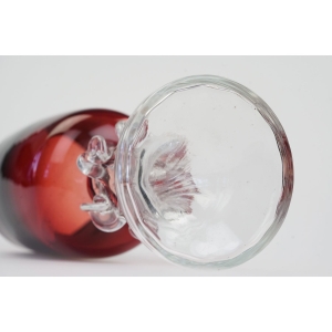 63635 TARNOWIEC J. SŁUCZAN-ORKUSZ RUBINOWY KIELICH WAZON NA STOPIE Z NAKŁADKAMI (5).jpg