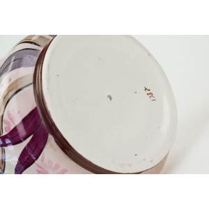 63666 ŚWIETNIE MALOWANA DONICA OSŁONKA NA DONICZKĘ LILIE KWIATY (5).jpg