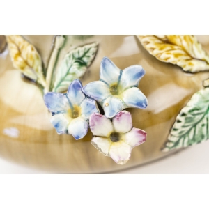 63808 ART NOUVEAU SECESJA FANTASTYCZNA PAŁACOWA ŻARDINIERA WAZON MAJOLIKA KWIATOWA (3).jpg