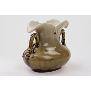 63808 ART NOUVEAU SECESJA FANTASTYCZNA PAŁACOWA ŻARDINIERA WAZON MAJOLIKA KWIATOWA (4).jpg