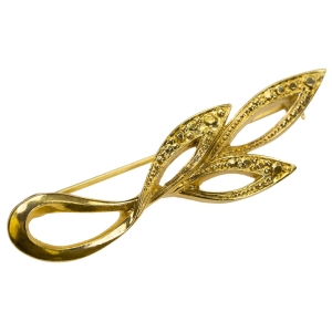 63888 ELEGANCKA BROSZA LIŚCIE W ZŁOTYM KOLORZE (1).jpg