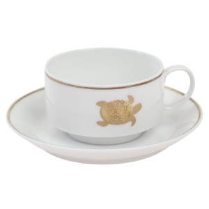 63966 ROSENTHAL MOKKA FILIŻANKA ZE SPODKIEM ZŁOTY ŻÓŁW (1).jpg