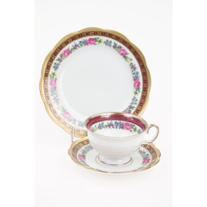 63972 WAWEL PIĘKNY ZDOBNY ZESTAW ŚNIADANIOWY W KWIATY (4).jpg