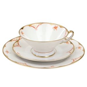 TETTAU KOŚĆ ŚNIADANIÓWKA POMARAŃCZOWO-ZŁOTE SZLACZKI