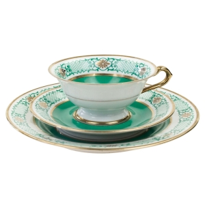 ESCHENBACH ZIELONO-ZŁOTE WZORY ŚNIADANIÓWKA II