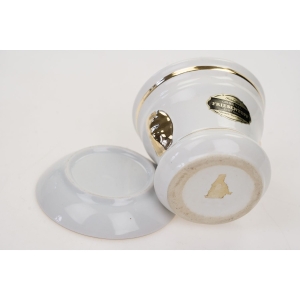 64335 MAŁA DONICZKA OSŁONKA NA DONICZKĘ LWIE GŁOWY I ZŁOCENIA Z PODSTAWKĄ (5).jpg