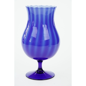 64387 EMPOLI KOBALTOWO-SZAFIROWY KIELICH WAZON NA NODZE (2).jpg