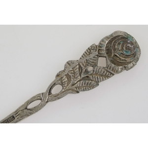 64472 ANTIKO PLATEROWANY SRBREM NOŻYK DO MASŁA Z RÓŻĄ (5).jpg