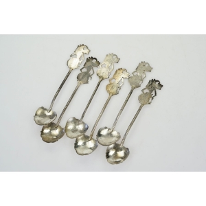 64474 INDONEZJA KOMPLET ŁYŻECZEK DO HERBATY Z POSTACIAMI Z WAYANG KULIT (6).jpg