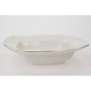 64536 ROSENTHAL SANSSOUCI KOŚĆ SŁONIOWA I ZŁOCENIA DUŻA ELEGANCKA MISA KWADRATOWA SALATERA (2).jpg