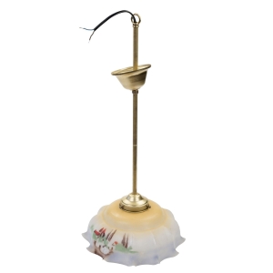64629 PIĘKNA LAMPA ŻYRANDOL Z KLOSZEM SZKLANYM TYPU PARASOLKA (1).jpg
