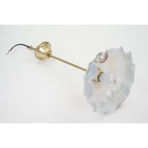 64629 PIĘKNA LAMPA ŻYRANDOL Z KLOSZEM SZKLANYM TYPU PARASOLKA (3).jpg