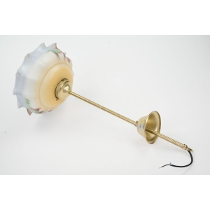 64629 PIĘKNA LAMPA ŻYRANDOL Z KLOSZEM SZKLANYM TYPU PARASOLKA (4).jpg