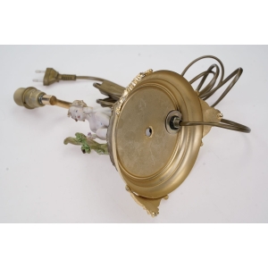 64631 CESARE VILLARI CAPODIMONTE CHERUBINEK AMOR ANIOŁ LAMPA PODSTAWA LAMPY RĘCZNIE MALOWANA (4).jpg