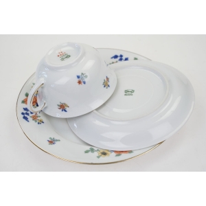 64690 THOMAS ROSENTHAL ŚLICZNA ŚNIADANIÓWKA W STYLU ART-DECO KOLOROWE KWIATY (5).jpg