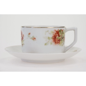 64699 EPIAG ŚLICZNA STARA FILIŻANKA ZE SPODKIEM STRZĘPIASTE KWIATY (2).jpg