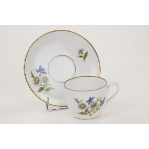 64712 BING &amp; GRONDAHL MOKKA ZE SPODKIEM RĘCZNIE MALOWANE KWIATUSZKI II (4).jpg