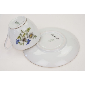 64712 BING &amp; GRONDAHL MOKKA ZE SPODKIEM RĘCZNIE MALOWANE KWIATUSZKI II (5).jpg