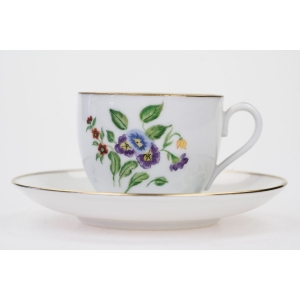 64719 BING &amp; GRONDAHL MOKKA ZE SPODKIEM RĘCZNIE MALOWANE KWIATUSZKI IX (2).jpg