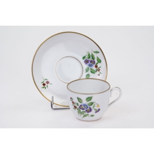 64719 BING &amp; GRONDAHL MOKKA ZE SPODKIEM RĘCZNIE MALOWANE KWIATUSZKI IX (4).jpg