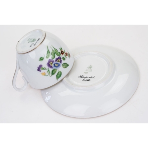 64719 BING &amp; GRONDAHL MOKKA ZE SPODKIEM RĘCZNIE MALOWANE KWIATUSZKI IX (5).jpg