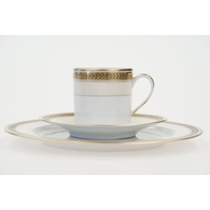 64759 LIMOGES A. VIGNAUD ELEGANCKA ŚNIADANIÓWKA Z CZARNO-ZŁOTYM OTOKIEM (2).jpg