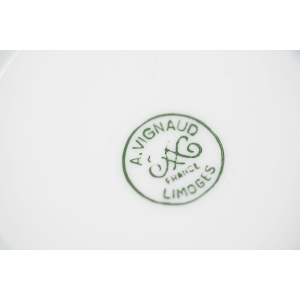 64759 LIMOGES A. VIGNAUD ELEGANCKA ŚNIADANIÓWKA Z CZARNO-ZŁOTYM OTOKIEM (6).jpg