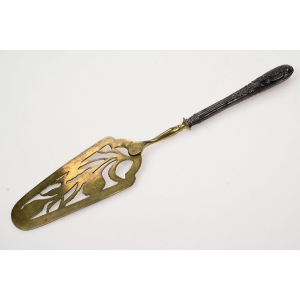 64820 FRANCJA ART-NOUVEAU CUDOWNA ŁOPATKA DO CIAST TORTÓW SREBRNY TRZONEK (4).jpg