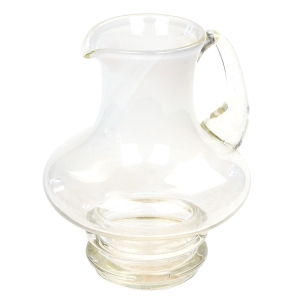 64957 TARNOWIEC SZKŁO ARTYSTYCZNE J. SŁUCZAN ORKUSZ DUŻY MLECZNY DZBAN WAZON Z UCHEM SZKŁO DWUWARSTWOWE (1).jpg