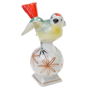 STEATYT KATOWICE Z. BUKSOWICZ FIGURA PTASZKA NA KULI