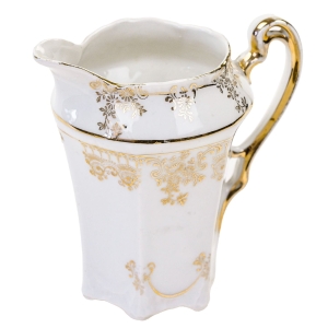 ŚLICZNY SECESJA MLECZNIK BIEL I ZŁOCENIA