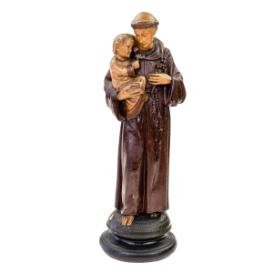 65218 GIPSOWA STARA DUŻA FIGURA ŚW. ANTONIEGO RĘCZNIE MALOWANA (1).jpg